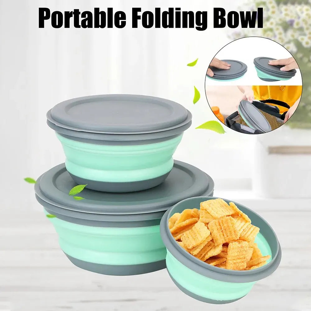 3 Pieces Silicone Folding Bowls